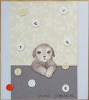 ねこまみれ展色紙1
